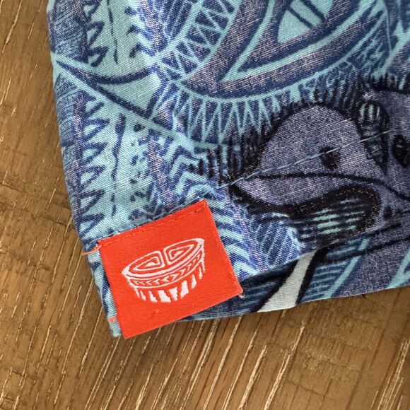 Tanoa Hawaii aloha button down shirt blue boys size 12 - Picture 4 of 7